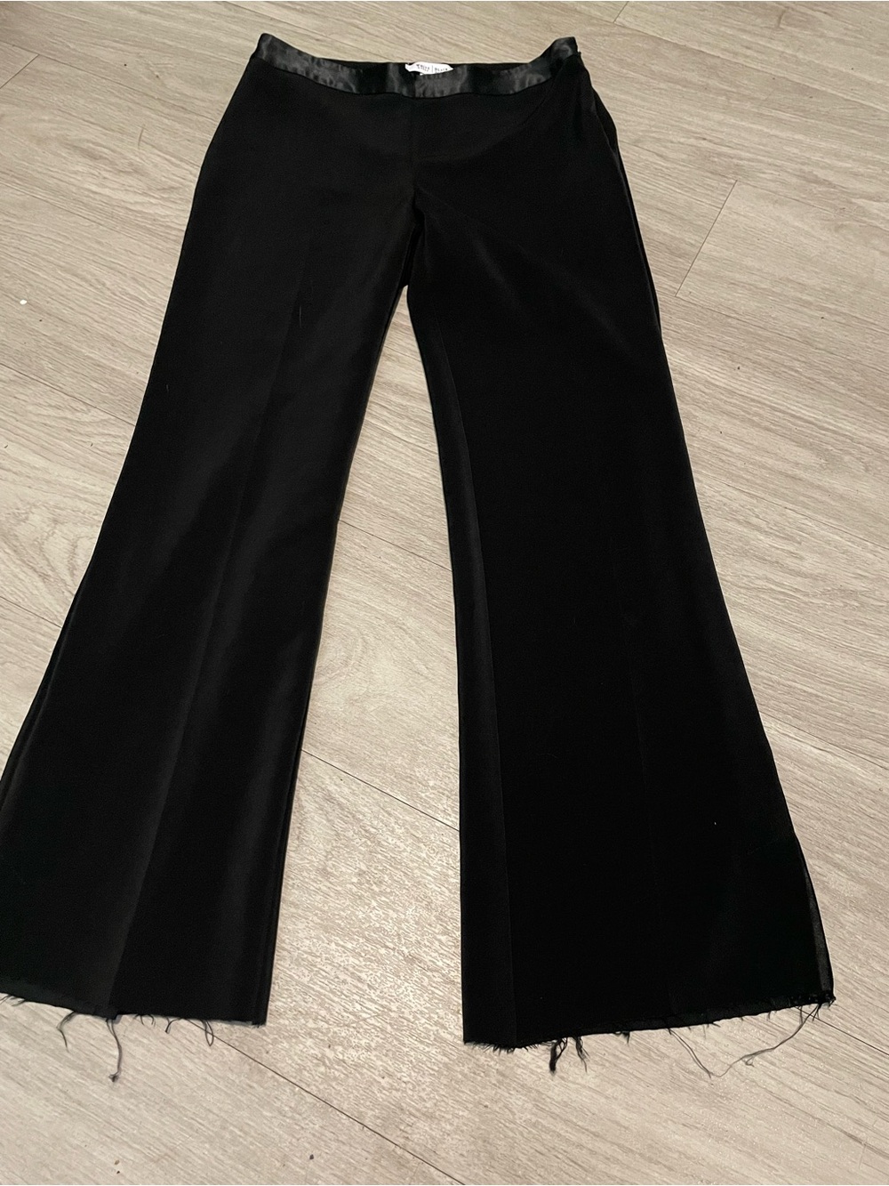 White House Black Market Black Wide-Leg Trousers